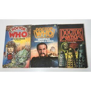Doctor Who Lot (3) Pinnacle PBK 1982 Logoplis, Ribos Operation, Genesis of Dalek